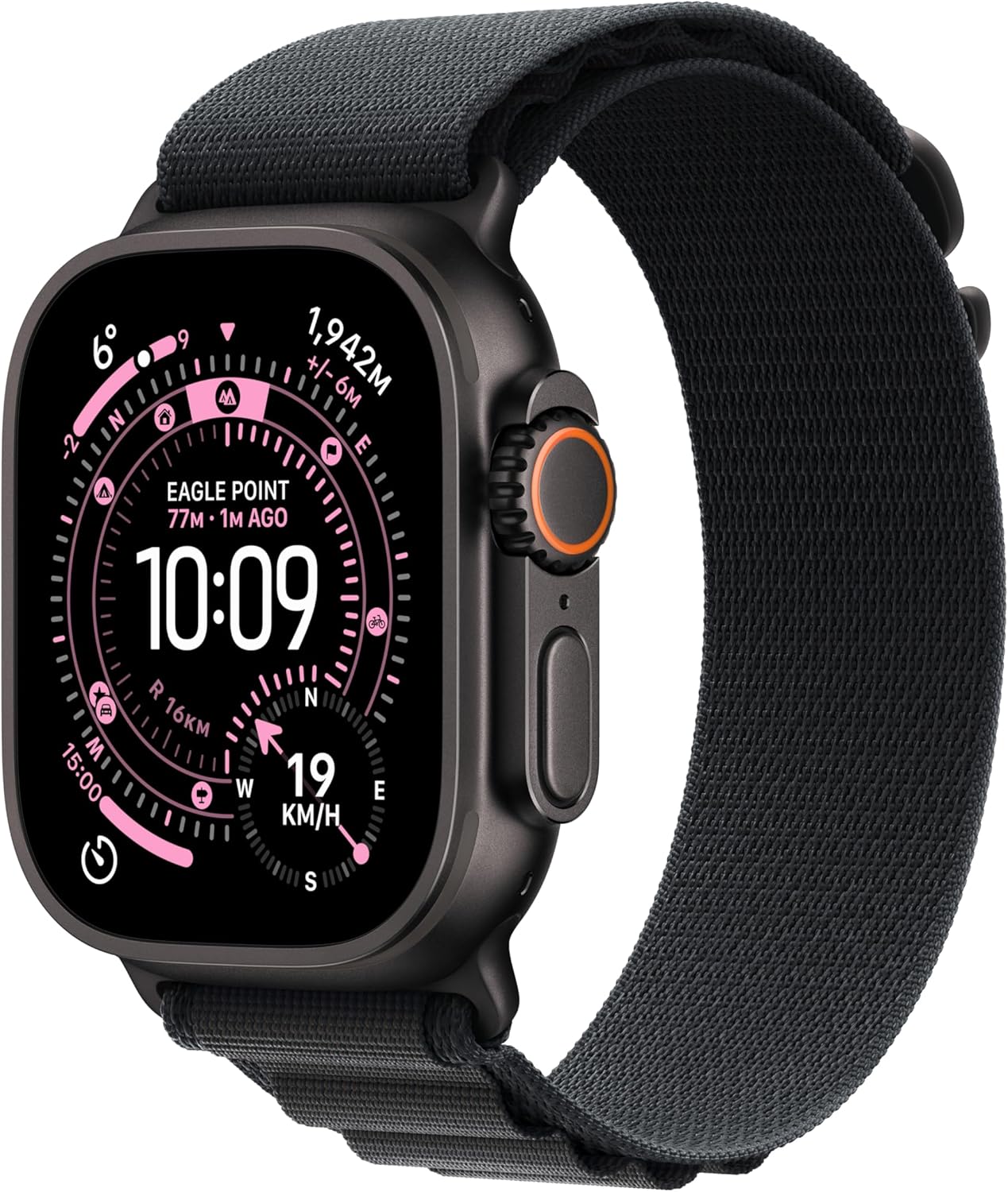 آبل واتش ألترا 3 الأسود الجديد مع سوار سوار ألباين مقاس 49mm